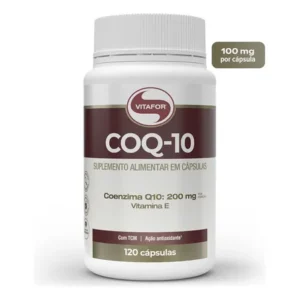 Suplemento alimentar coenzima q10 200mg por porção 120 cápsulas vitafor sem sabor