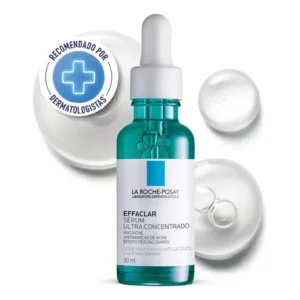 Sérum ultra concentrado antiacne, cravos e marcas , efeito peeling suave, não comedogênico peles oleosas acneicas effaclar la roche-posay 30ml todo tipo de pele dia/noite
