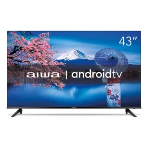 Smart tv aiwa 43 android full hd borda ultrafina hdr10 dolby áudio aws-tv-43-bl-02-a