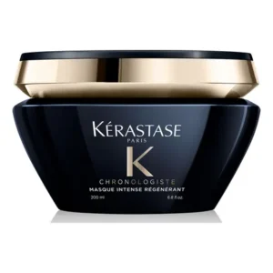 Máscara capilar regeneradora com abyssine para hidratação profunda, brilho intenso e controle do frizz chronologiste intense régénérant kérastase 200ml