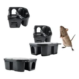 10 caixa porta isca armadilha de ratos papa