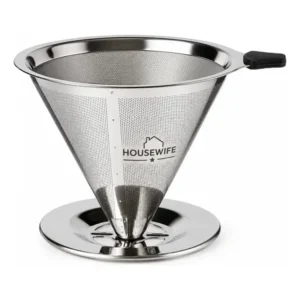 Coador de café inox grande 103 com suporte aço inoxidável
