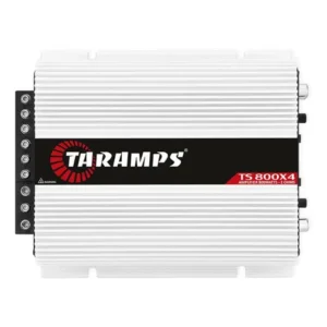 Módulo amplificador taramps ts800x4 de 800w para som automotivo branco