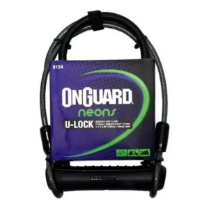 Cadeado onguard u-lock neon 8154 preto