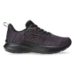Tênis casual feminino nyx olympikus liso 35 preto/chumbo/rosa texturizado 38 br