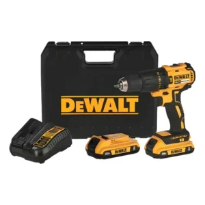 Parafusadeira e furadeira de impacto 13mm 20v dewalt dcd7781d2 com 2 baterias, carregador maleta amarelo 127/220v