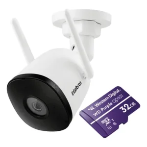 Câmera inteligente full hd im5 sc com microsd 32gb branca intelbras branco