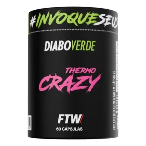 Termogênico thermo crazy pote 60 cáps ftw - diabo verde cápsulas