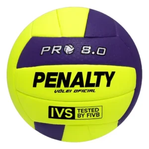 Bola volei 8.0 pró penalty quadra selo fivb amarelo amarelo/roxo