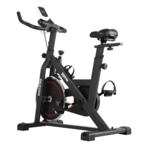 Bicicleta ergométrica para spinning mecanica 6kg odin fit cor preto e vermelho