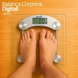 Balança digital de vidro corporal temperado até 180 kg quadrada banheiro portátil comica transparente