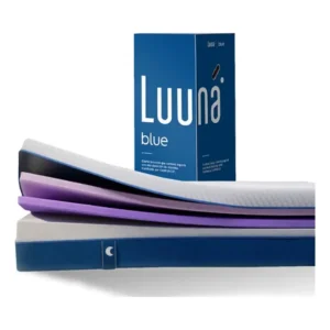 Colchão casal luuna blue, espuma 21 cm com bloqueio de movimento, 10 anos garantia branco