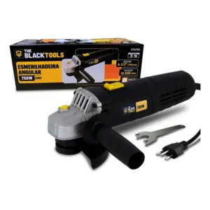 Esmerilhadeira lixadeira angular 4.1/2 750w cor preto frequência 60hz 220v