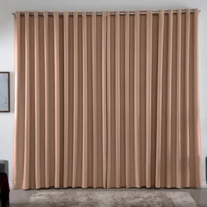 Cortina 3,00x2,80 metros blackout blecaute avelã corta luz em tecido grosso para quarto e sala casa laura enxovais