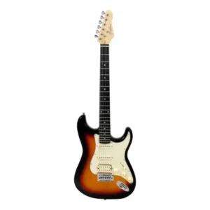 Guitarra elétrica giannini g-101 standard stratocaster 1h2s cor sunburst mint material do diapasão madeira técnica orientação da mão destro
