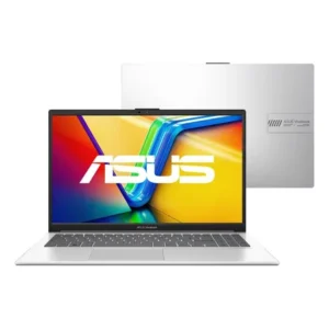 Notebook asus vivobook go 15, intel core i3 n305, 8gb ram, 512gb ssd, windows 11 home, tela nanoedge 15,6 fhd, cool silver - e1504ga-nj435w