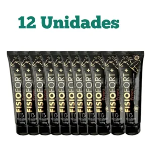 Pomada p/ massagem fisiofort premium 150g atacado - 12 uni