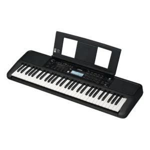 Teclado arranjador yamaha psr e383 com 61 teclas psr-e383 127/220v preto