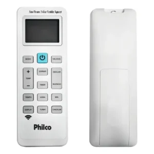 Controle remoto ar condicionado split hi wall philco itfm9, tqfm9 ifm8 iqfm8 tfm12 tqfm12 ifm14 ifm15 iqfm15 orig branco