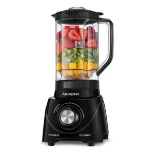 Liquidificador pratic turbo, mondial, 550w - l-98-b preto 127v