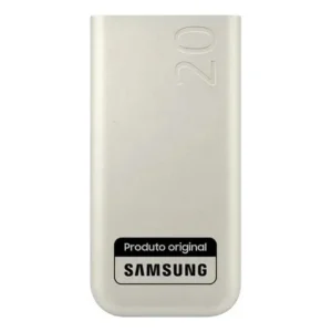 Bateria samsung carregador portatil 3x usb-c 20000mah super rapida 45w bege