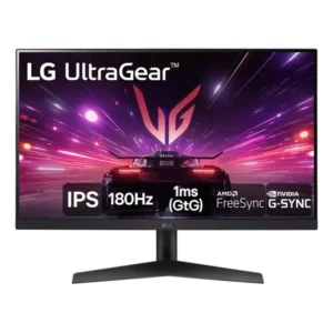 Monitor gamer lg ultragear 24 24gs60f-b ips full hd 180hz 1ms (gtg) nvidia® g-sync® amd freesync hdr10 srgb 99% hdmi displayport preto 127/220v