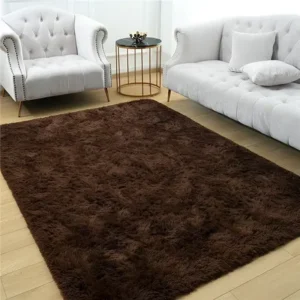 Tapete 2,00x1,50 peludo felpudo sala e quarto cores cor chocolate desenho do tecido pelo alto 2 m 1.5