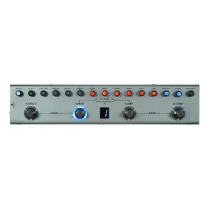 Pedal multi-efeitos cuvave tank-b para baixo c/ 36 efeitos e bluetooth cinza