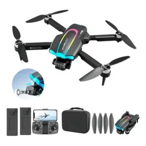 Drone xt105 profissional câmera brushless full hd 2 baterias cor preto