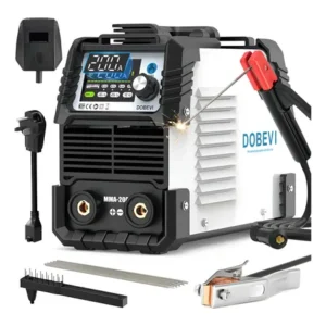Máquina inversora solda portatil c/acessórios dobevi branco/preto 127/220v