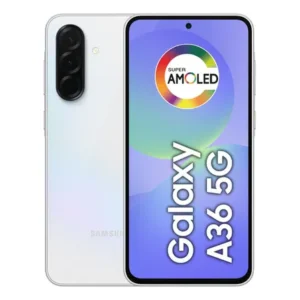Smartphone samsung galaxy a36 5g 128gb 6gb ram câmera tripla de até 50mp selfie 12mp ip67 super amoled 6.7'' nfc recursos ai android e segurança snapdragon - branco