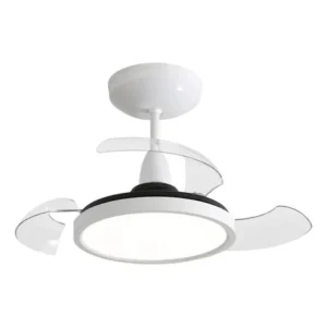 Ventilador de teto aliseu retrátil mid branco diâmetro 70 cm quantidade pás 3 127/220v transparente plástico