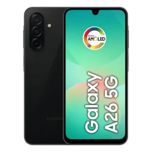 Celular samsung galaxy a26 5g 256gb, 8gb ram, câmera de 50mp, ip67, tela super amoled 6.7 , nfc - preto