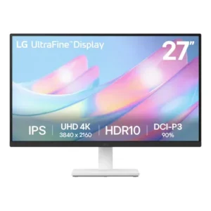 Monitor lg ultrafine - tela ips uhd 4k 27 , hdr10, dci-p3 90%, dynamic action sync 27us500-w branco 127/220v