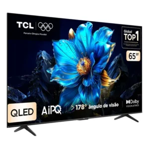 Smart tv tcl 65 polegadas qled 4k p7k wifi bluetooth google hdr10+ dolby atmos vision 65p7k