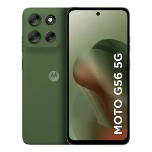 Smartphone motorola moto g56 5g - 256gb 16gb (8gb ram+8gb ram boost) camera 50mp sony lytia 600 certificado de ultrarresistencia militar e ip68 + ip69 verde