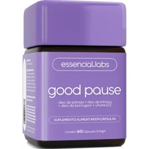 Good pause - fórmula exclusiva para a menopausa e tpm com pribolin um blend poderoso de óleo prímula, borragem, òleo linhaça vitamina 60 cápsulas softgel sem sabor