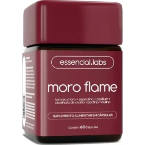 Moro flame - fórmula avançada contendo morosil + spirulina picolinato de cromo psyllium inulina pectina cítrica 60 cápsulas sem sabor