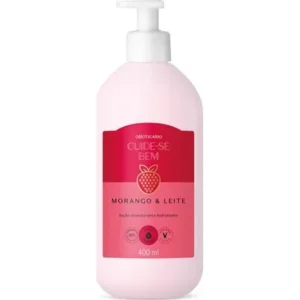 Hidratante cuide-se bem morango e leite 400ml o boticário