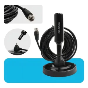 Antena digital sinal 4k hd smart tv interna externa para samsung lg led lcd 3d hdtv uhf amplificador cabo longo de 5 metros com base magnética diggicom
