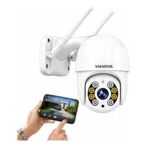 Camera segurança wifi yoosee mini dome full hd vianova branco