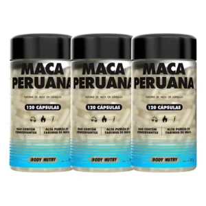 3x maca peruana 2500mg 100% pura 360 cápsulas premium sabor sem