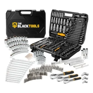 Jogo soquetes catracas ferramentas kit chave 216 peças completa oficina master maleta tkf216 the black tools