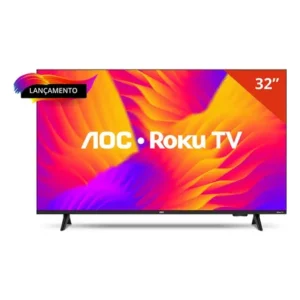 Smart tv aoc dled 32 wi-fi roku quad core 32s5155/78g