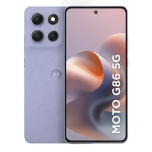 Smartphone motorola moto g86 5g - 512gb 24gb (12gb ram+12gb ram boost) tela 1.5k poled, 50mp sony camera ois ai, videos em 4k, ip68 + ip69 lilás