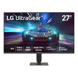Monitor lg ultragear 27g411a-b 27 ,fhd, 144hz, 1ms (mbr), nvidia g-sync, amd freesync, hdr10 preto 127/220v