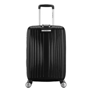 Mala de bordo viagem quartz samsonite pequena preta lisa