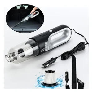 Aspirador de pó e sujeiras automotivo potente 180w com filtro hepa cabo 4,0m para carro caminhão caminhonete portátil preto 12v