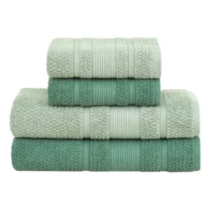 Jogo de toalhas buddemeyer bella extra soft banho 4 verde/verde lisa