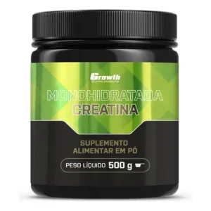 Creatina monohidratada 500g growth supplements - sem sabor em pó